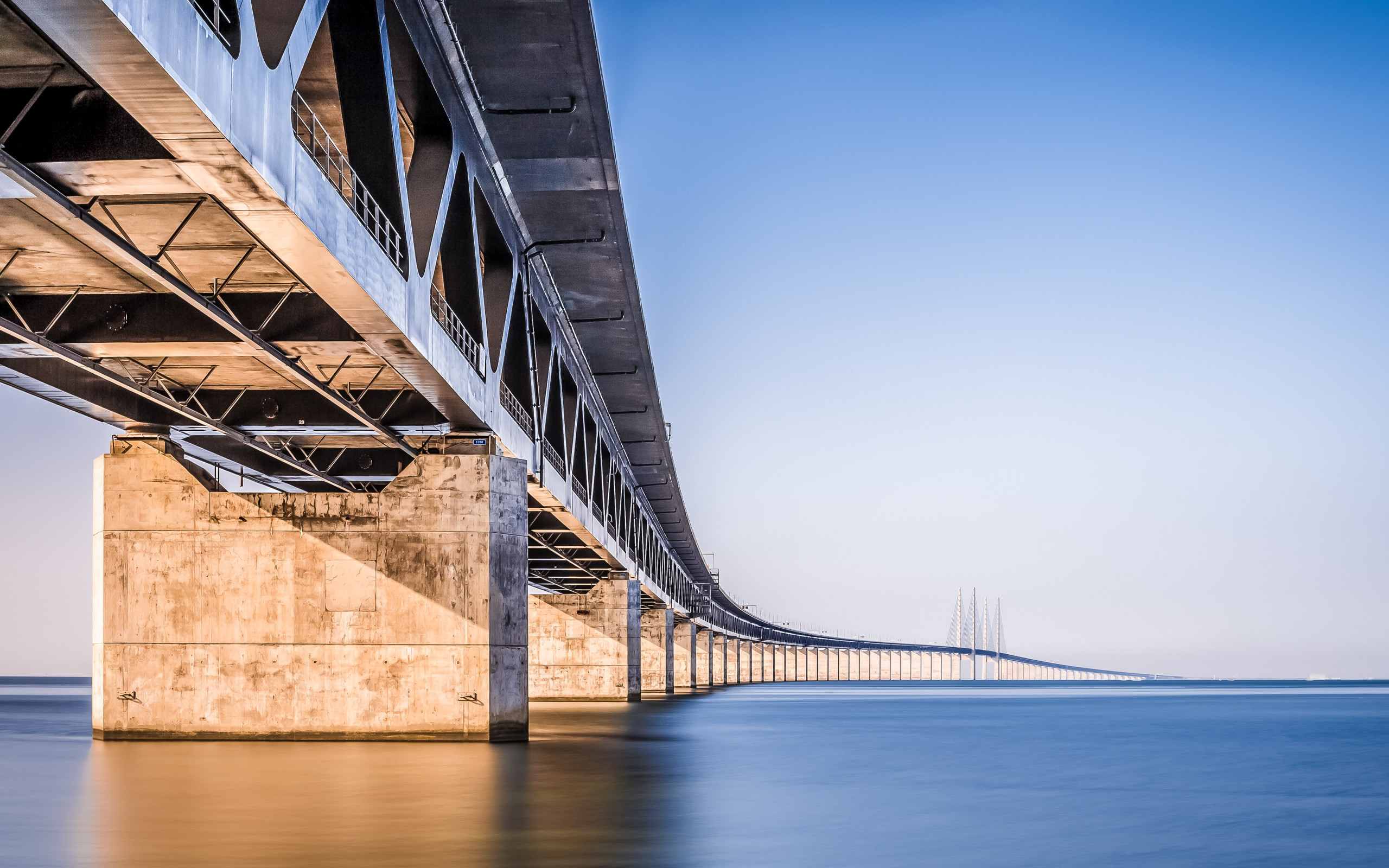 Oresund Bridge wallpaper 2560x1600
