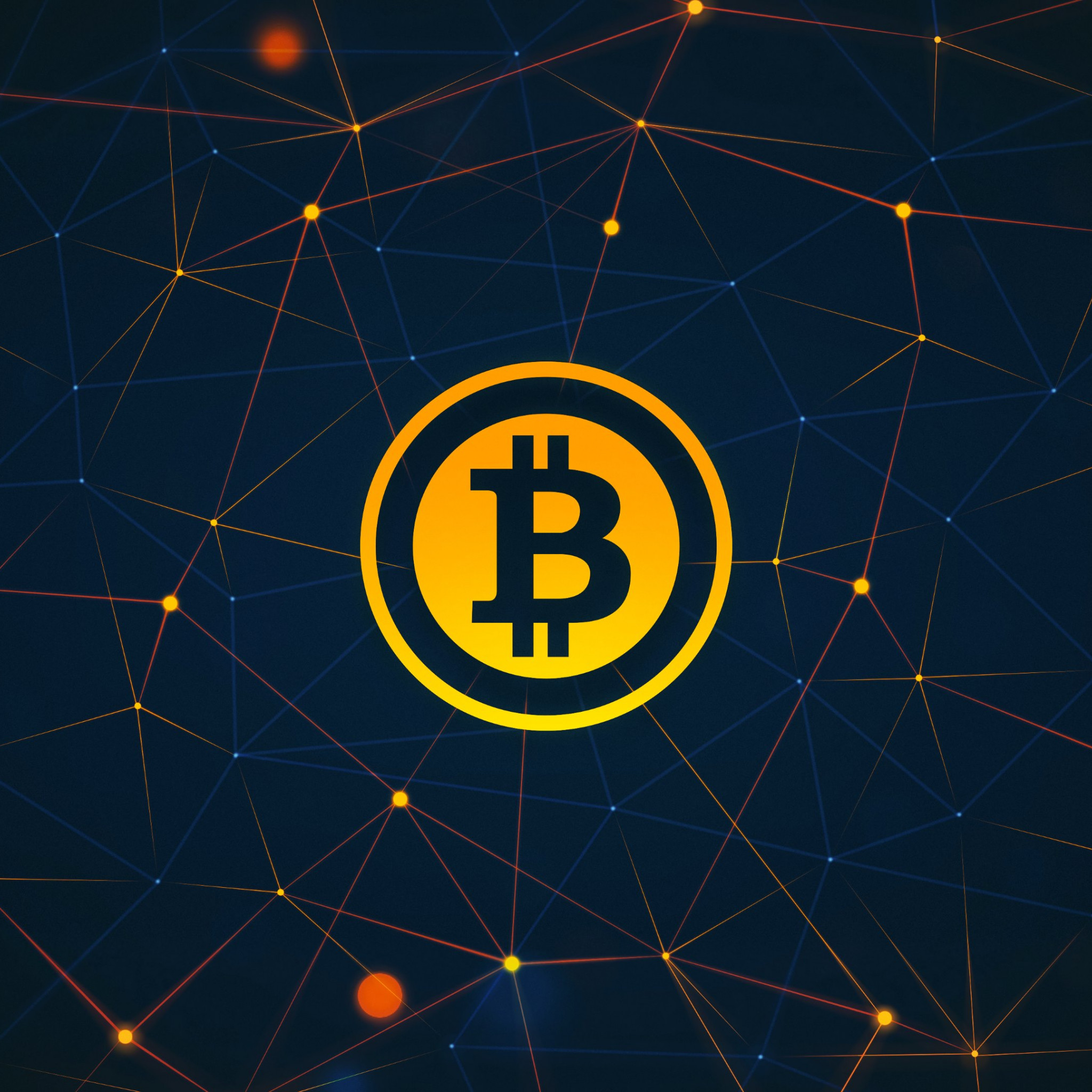 Bitcoin logo wallpaper 2048x2048