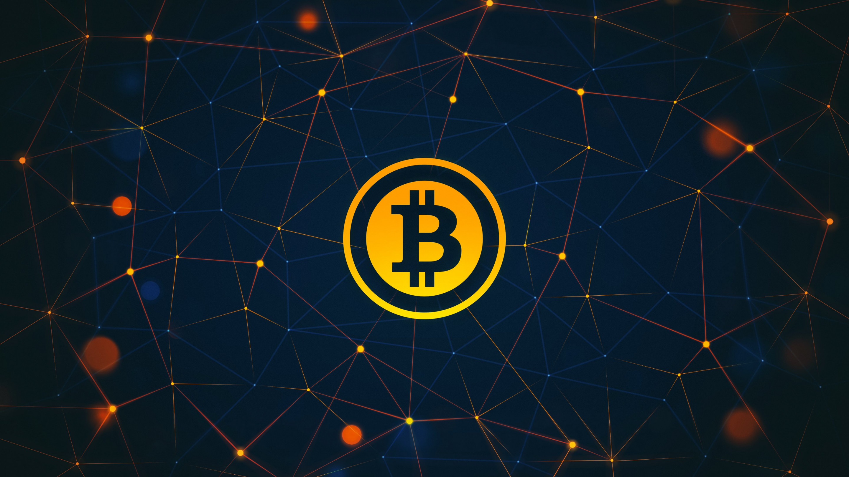 Bitcoin logo wallpaper 2880x1620