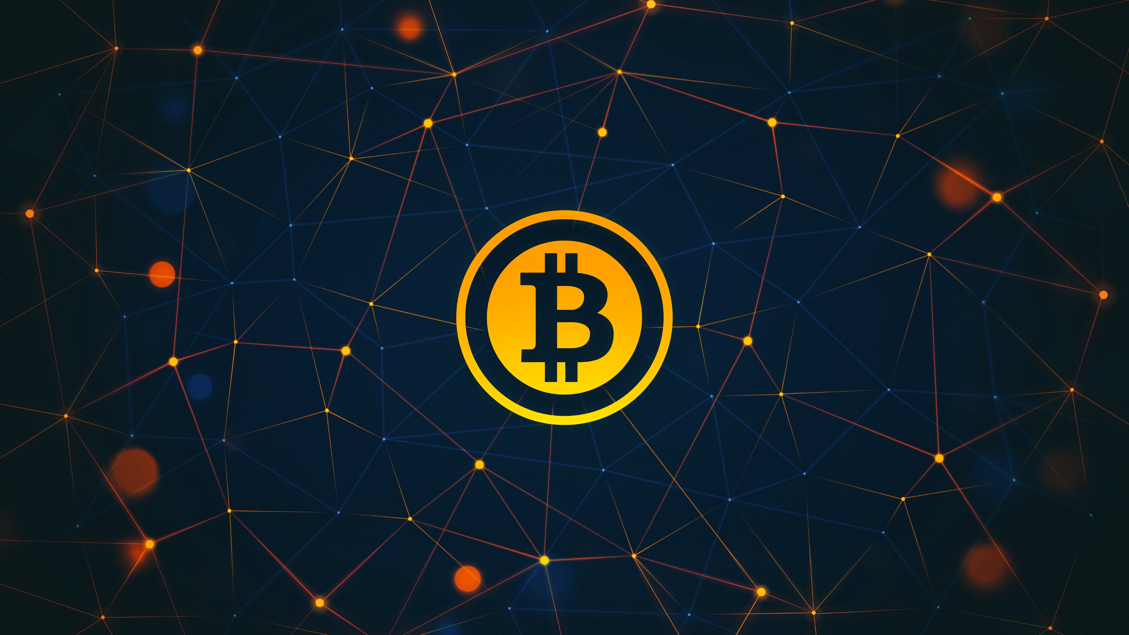 Bitcoin logo wallpaper 3840x2160