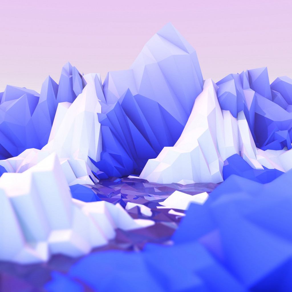 Low poly graphic design wallpaper 1024x1024