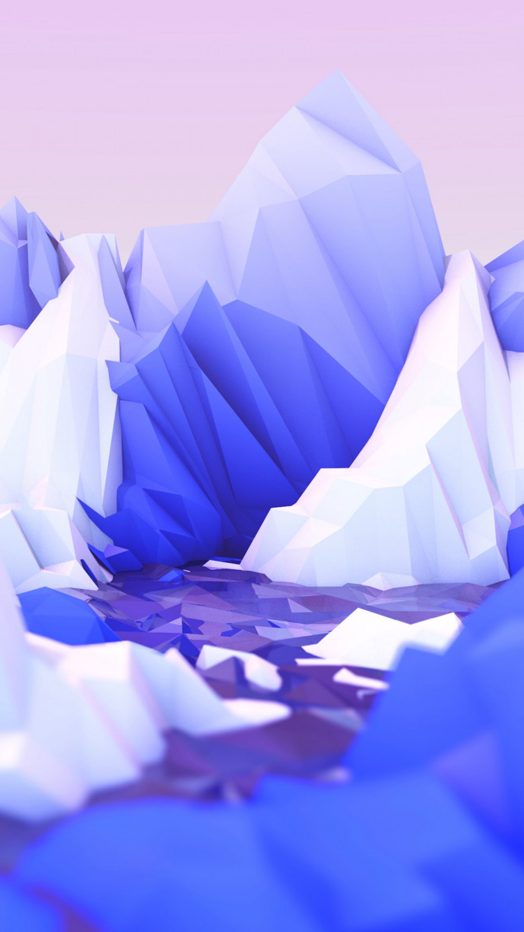Low poly graphic design wallpaper 1080x1920