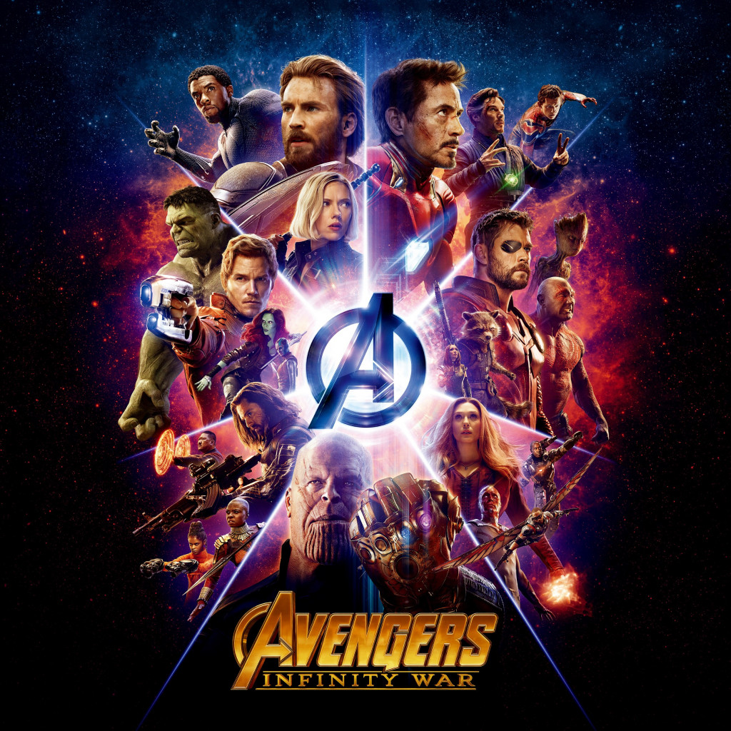 All the heroes from Avengers: Infinity War wallpaper 1024x1024