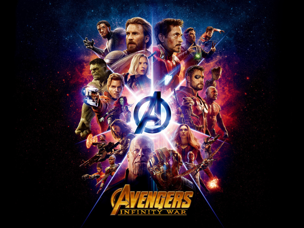 All the heroes from Avengers: Infinity War wallpaper 1024x768