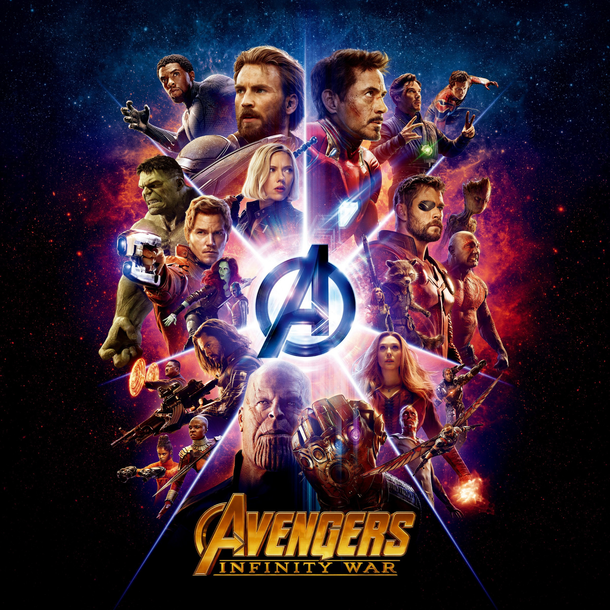 All the heroes from Avengers: Infinity War wallpaper 2048x2048