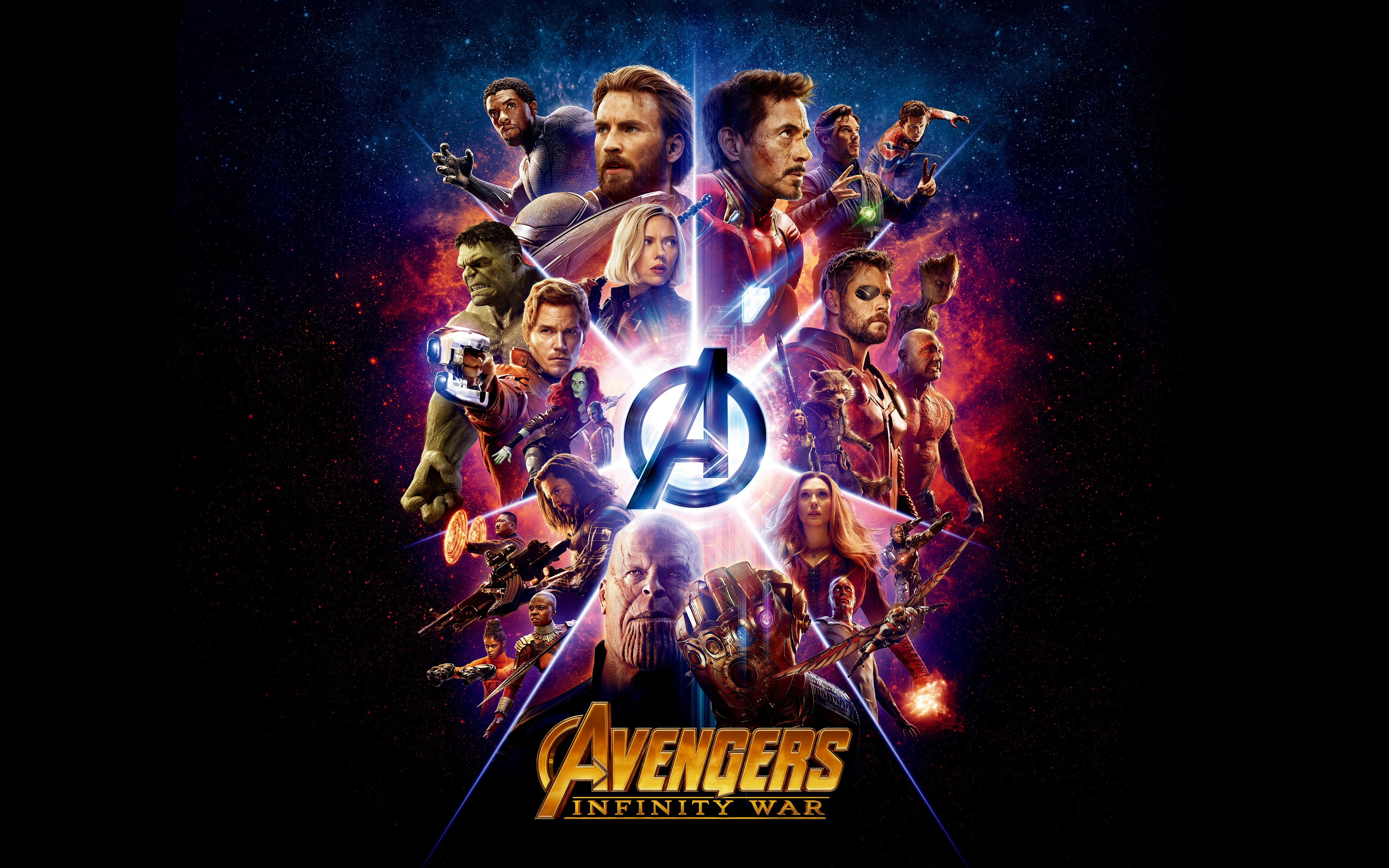 All the heroes from Avengers: Infinity War wallpaper 3840x2400