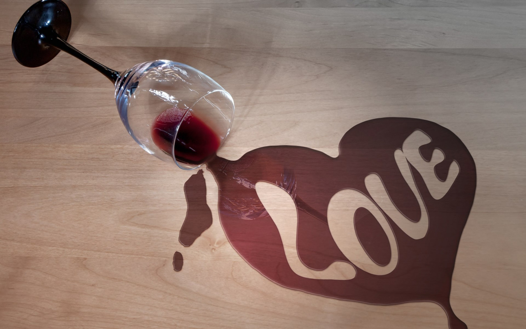 Wine and love wallpaper 1680x1050