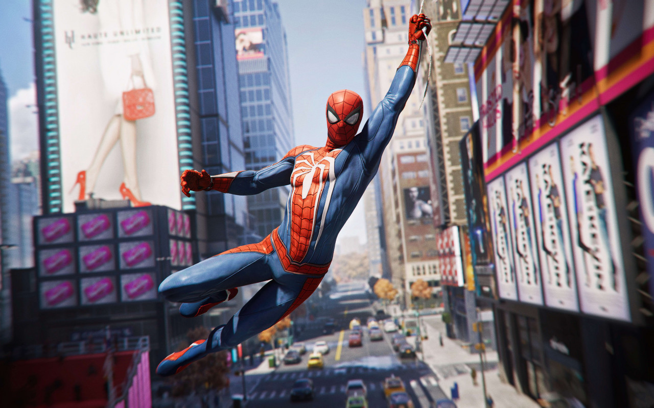 Spider Man from the video game wallpaper 1280x800