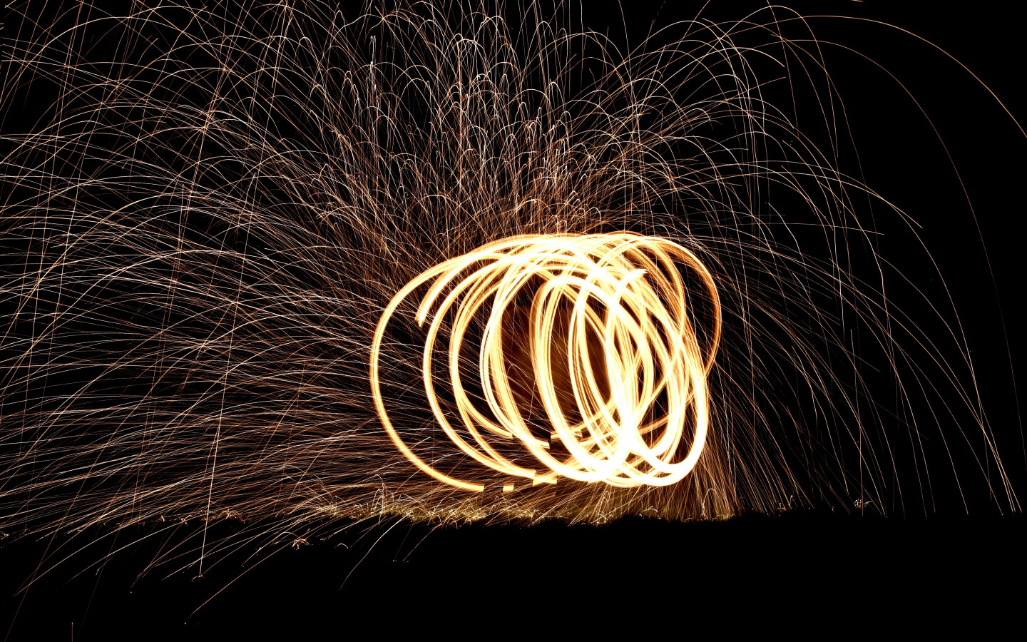 Spinning wire wool wallpaper 1440x900