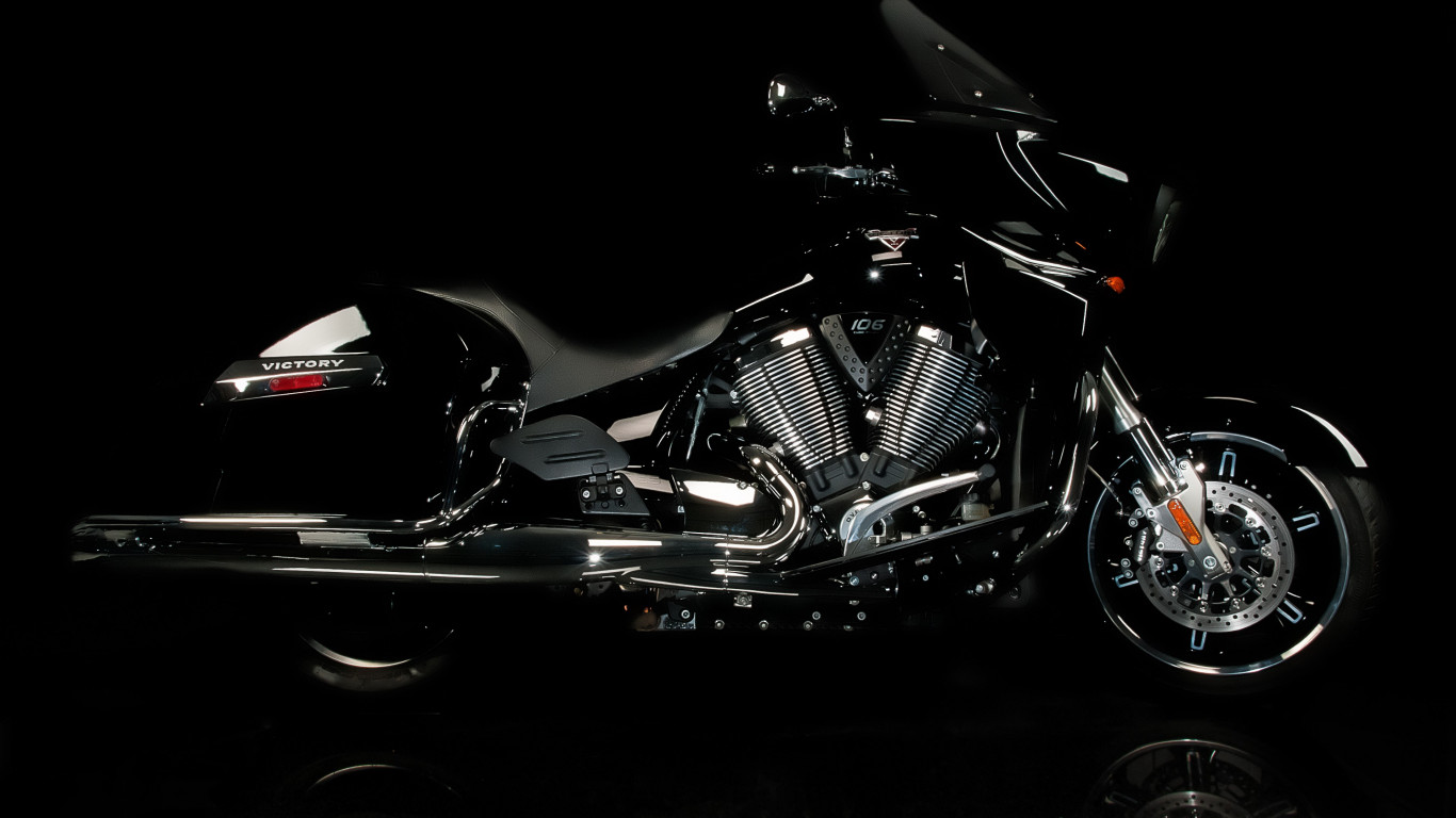 Victory motorcycle wallpaper 1366x768