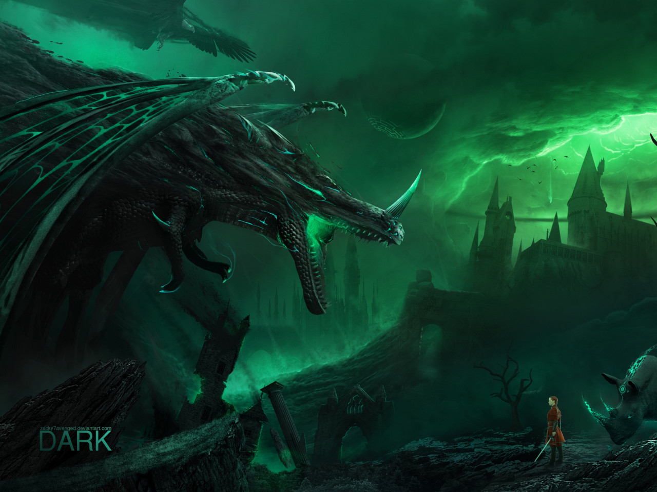 The dark creatures are coming wallpaper 1280x960