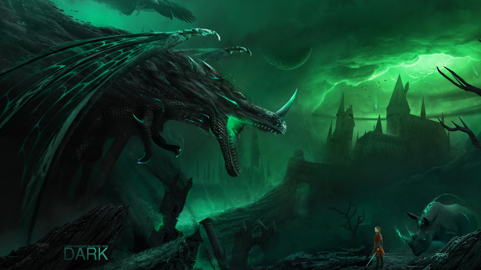 The dark creatures are coming wallpaper 1600x900
