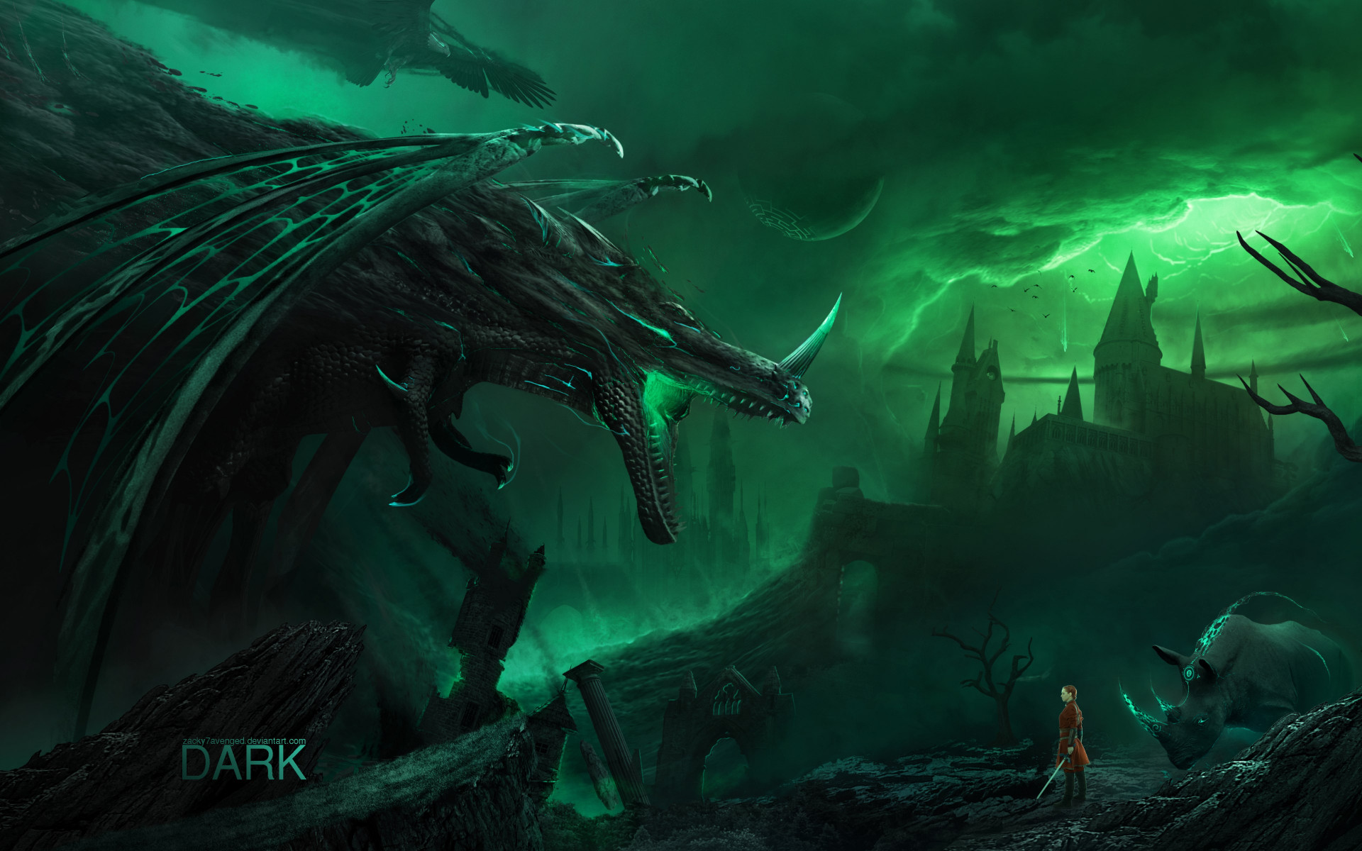 The dark creatures are coming wallpaper 1920x1200