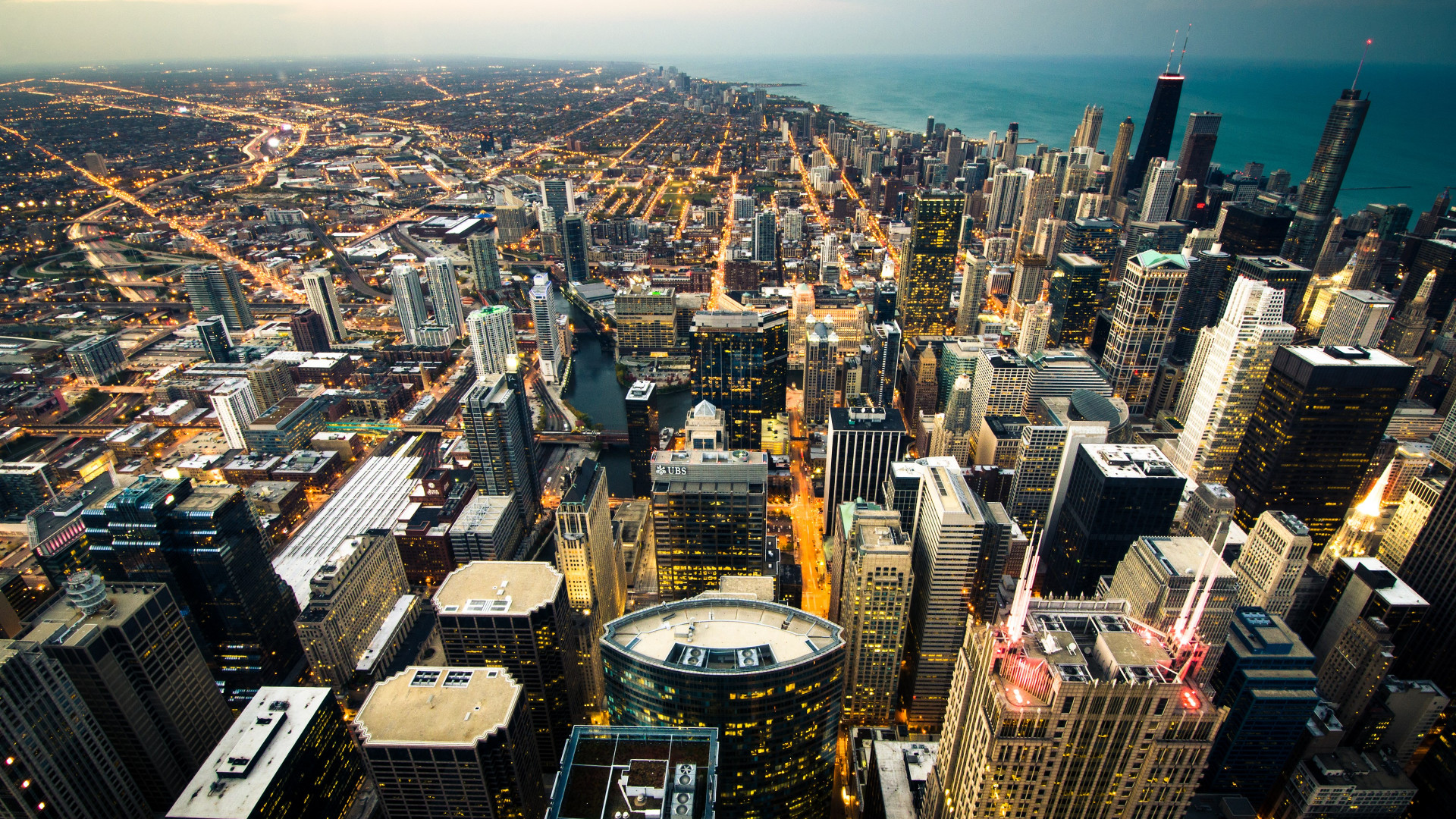 Chicago cityscape wallpaper 1920x1080