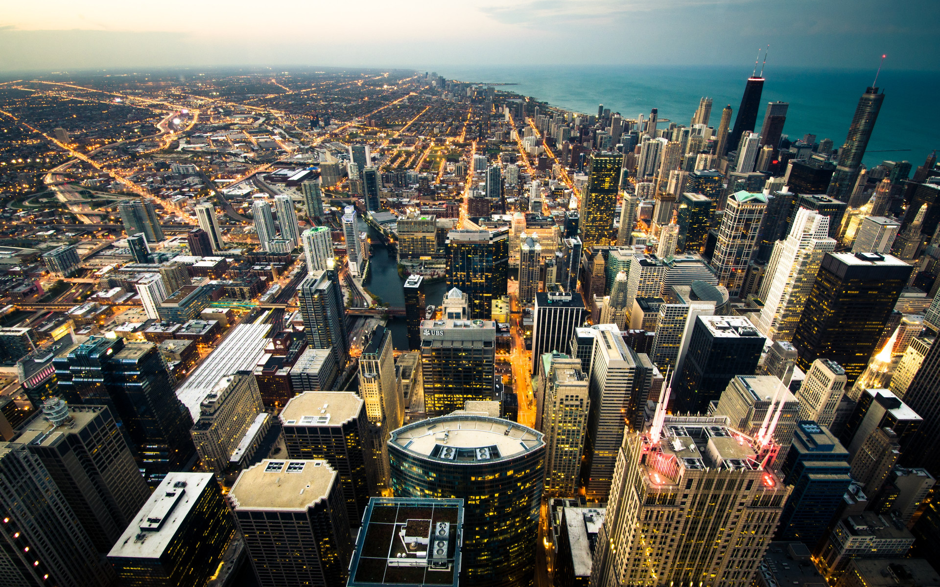Chicago cityscape wallpaper 1920x1200