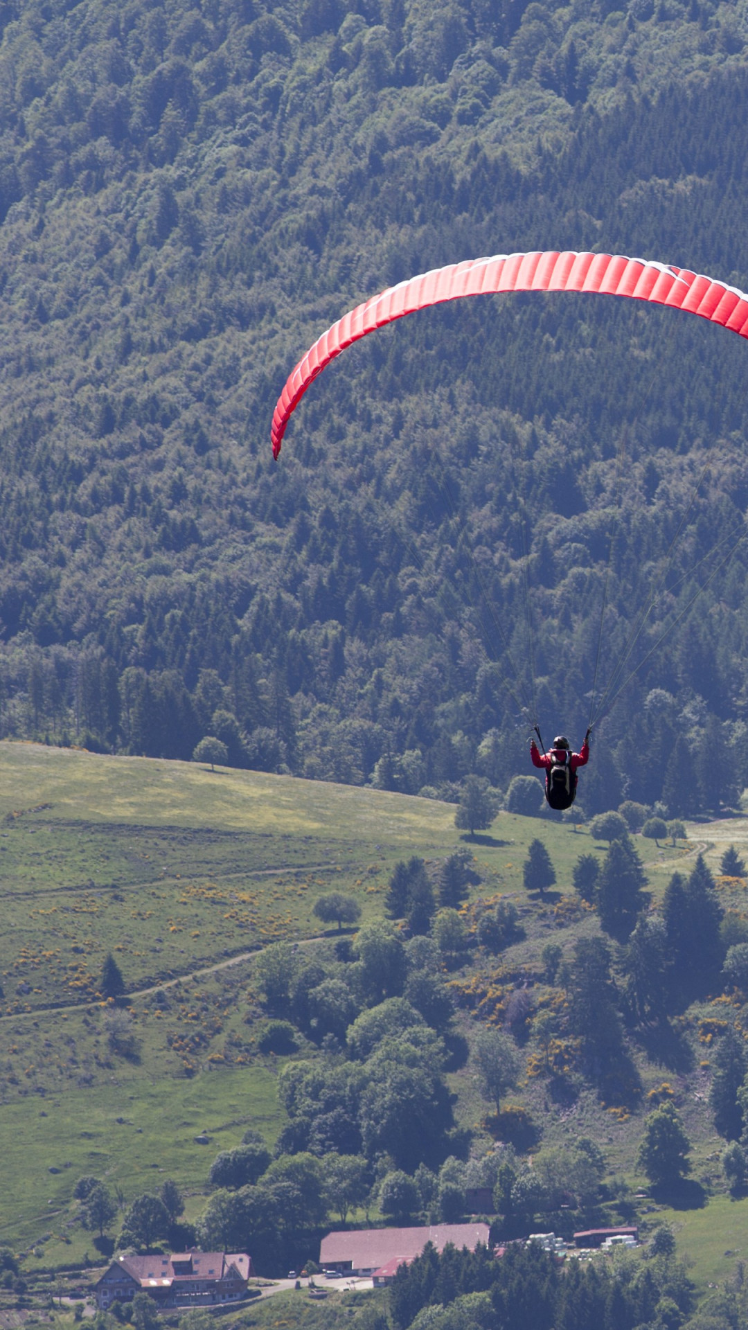 Paragliding wallpaper 1080x1920