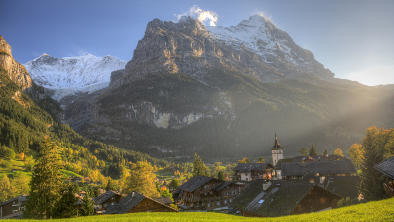 Best landscape from Bernese Alps wallpaper 1280x720