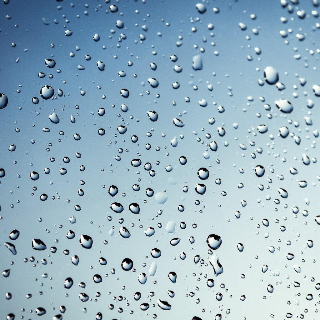 Rain drops on window wallpaper 1024x1024