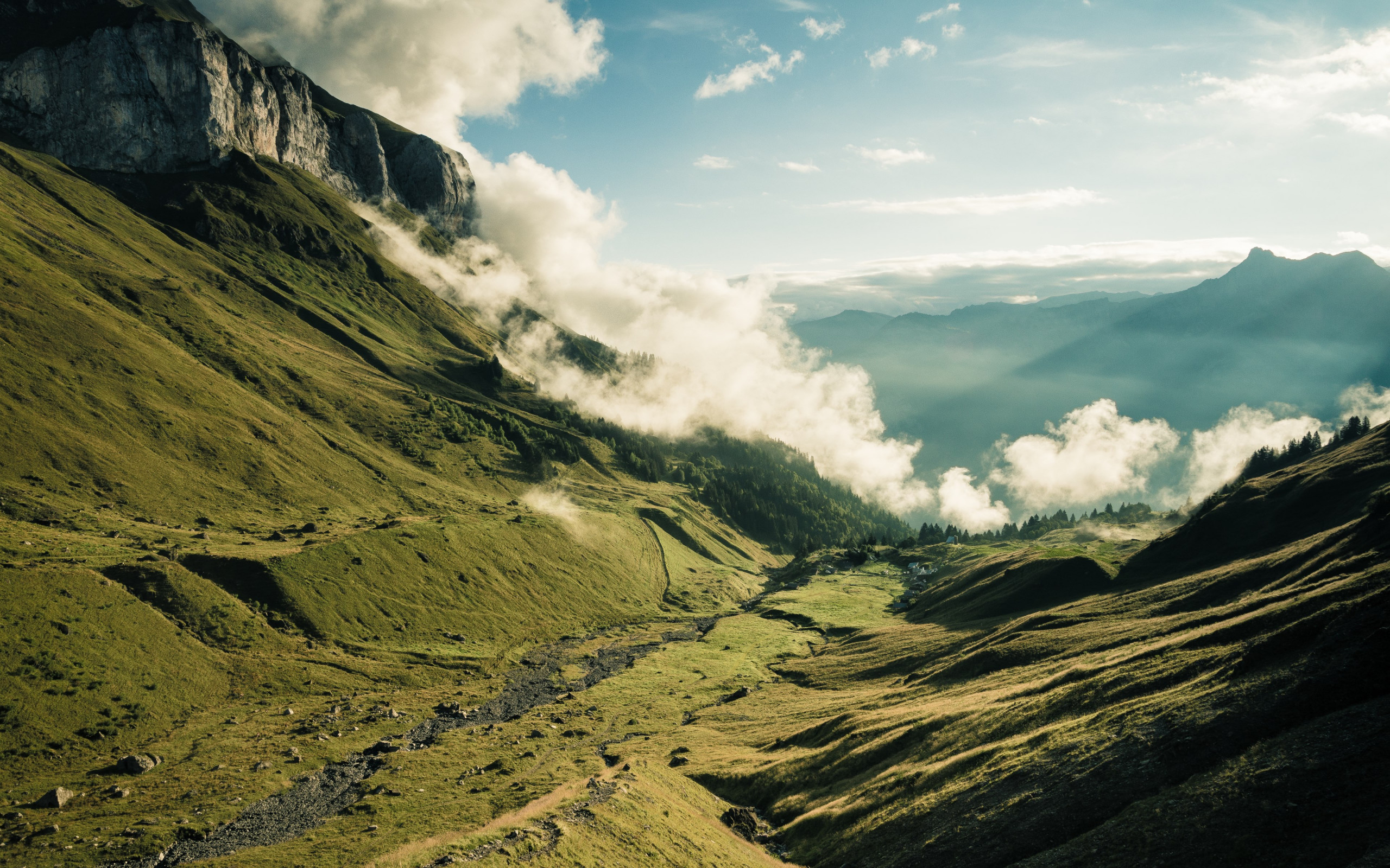 Landscape from Rhone Alpes, France wallpaper 2560x1600