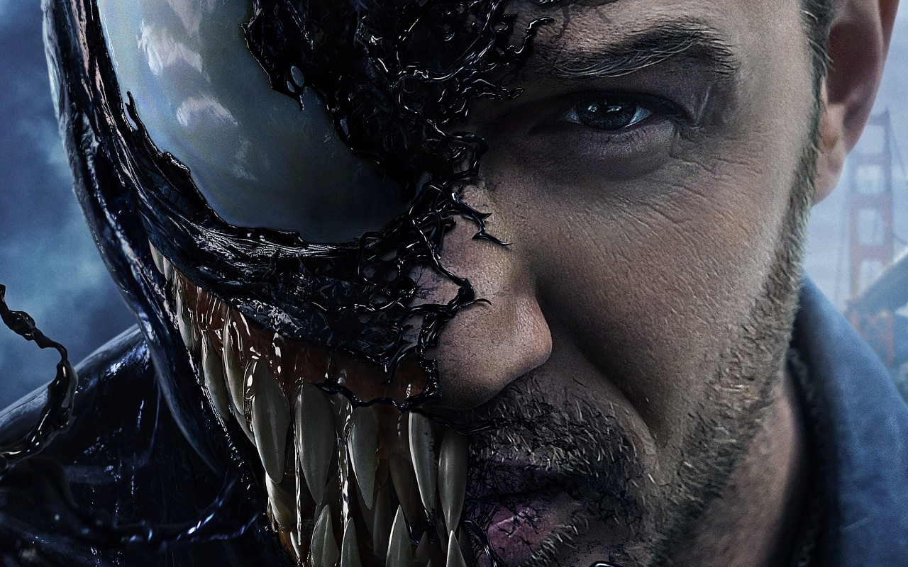 Tom Hardy in Venom wallpaper 1280x800