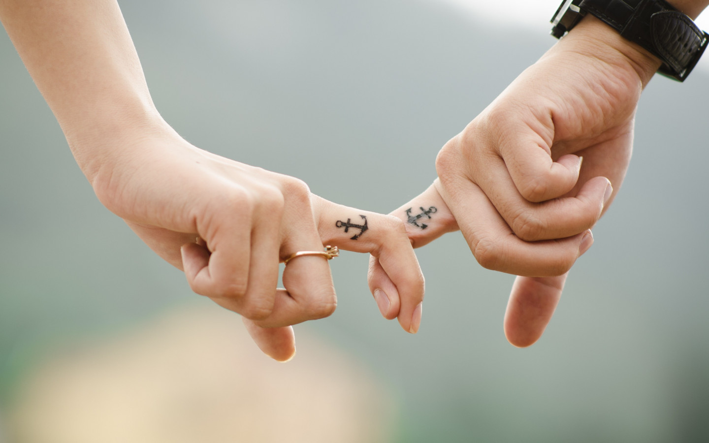 Hands, love, couple, ring wallpaper 1440x900