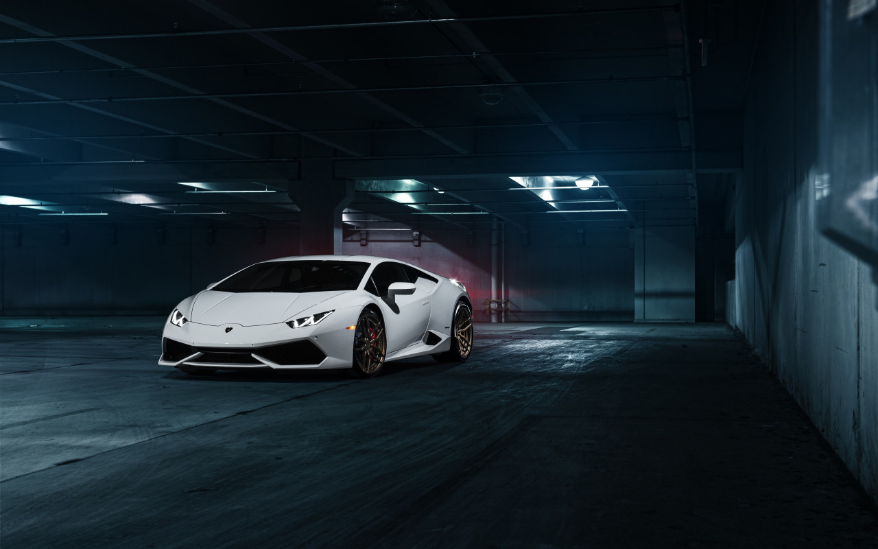 Lamborghini Huracan frontside wallpaper 1280x800
