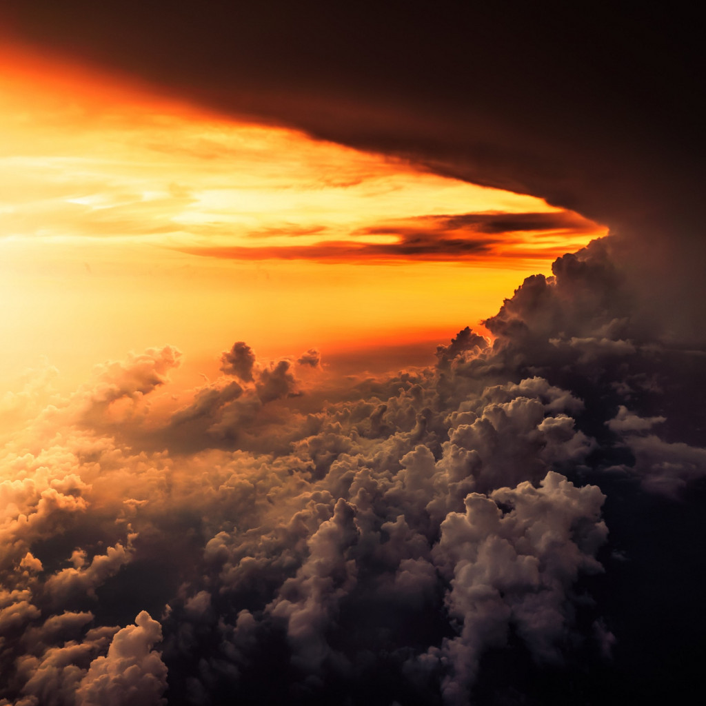 How is look the best sunset from airplane wallpaper 1024x1024