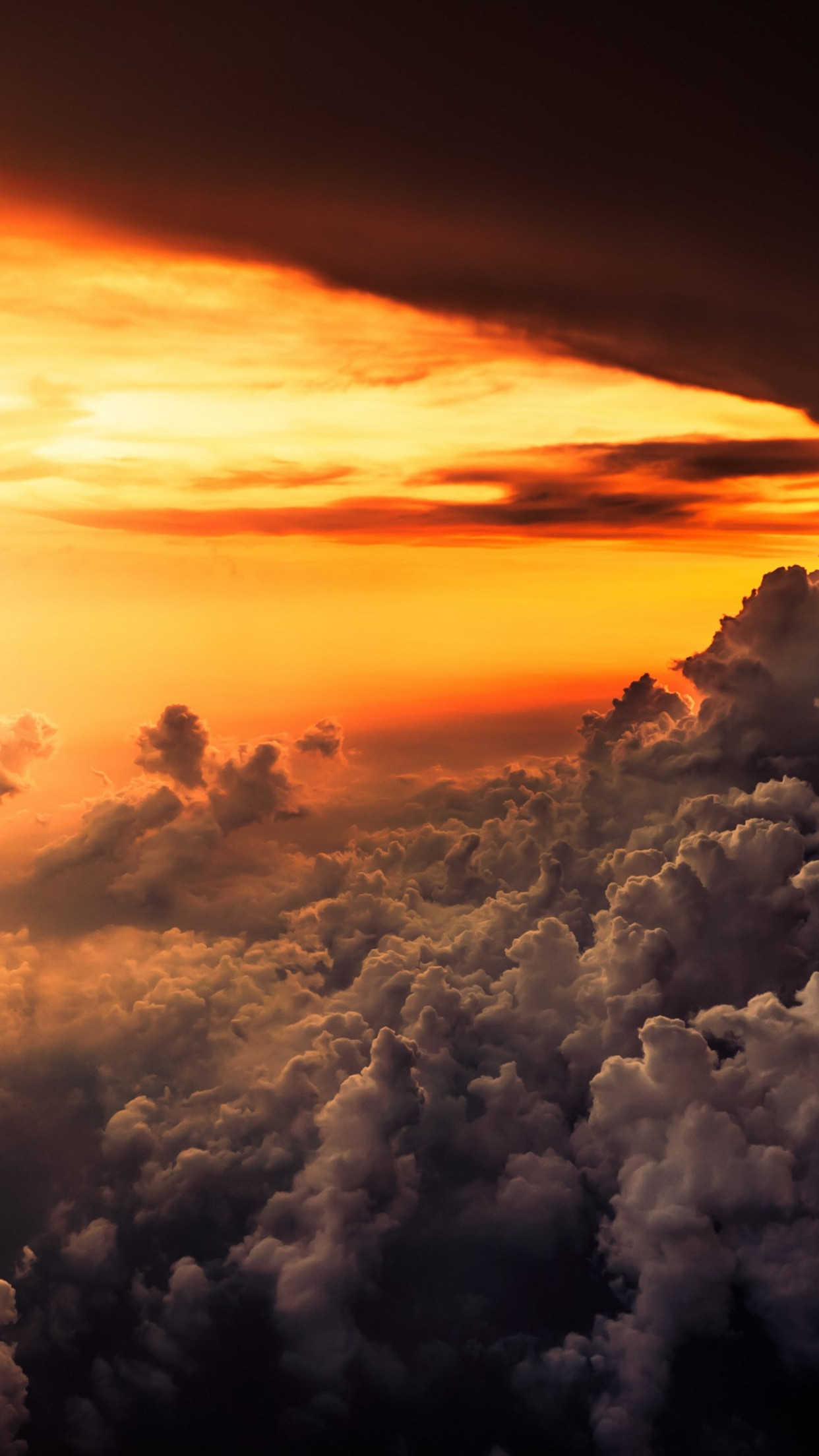 How is look the best sunset from airplane wallpaper 1242x2208