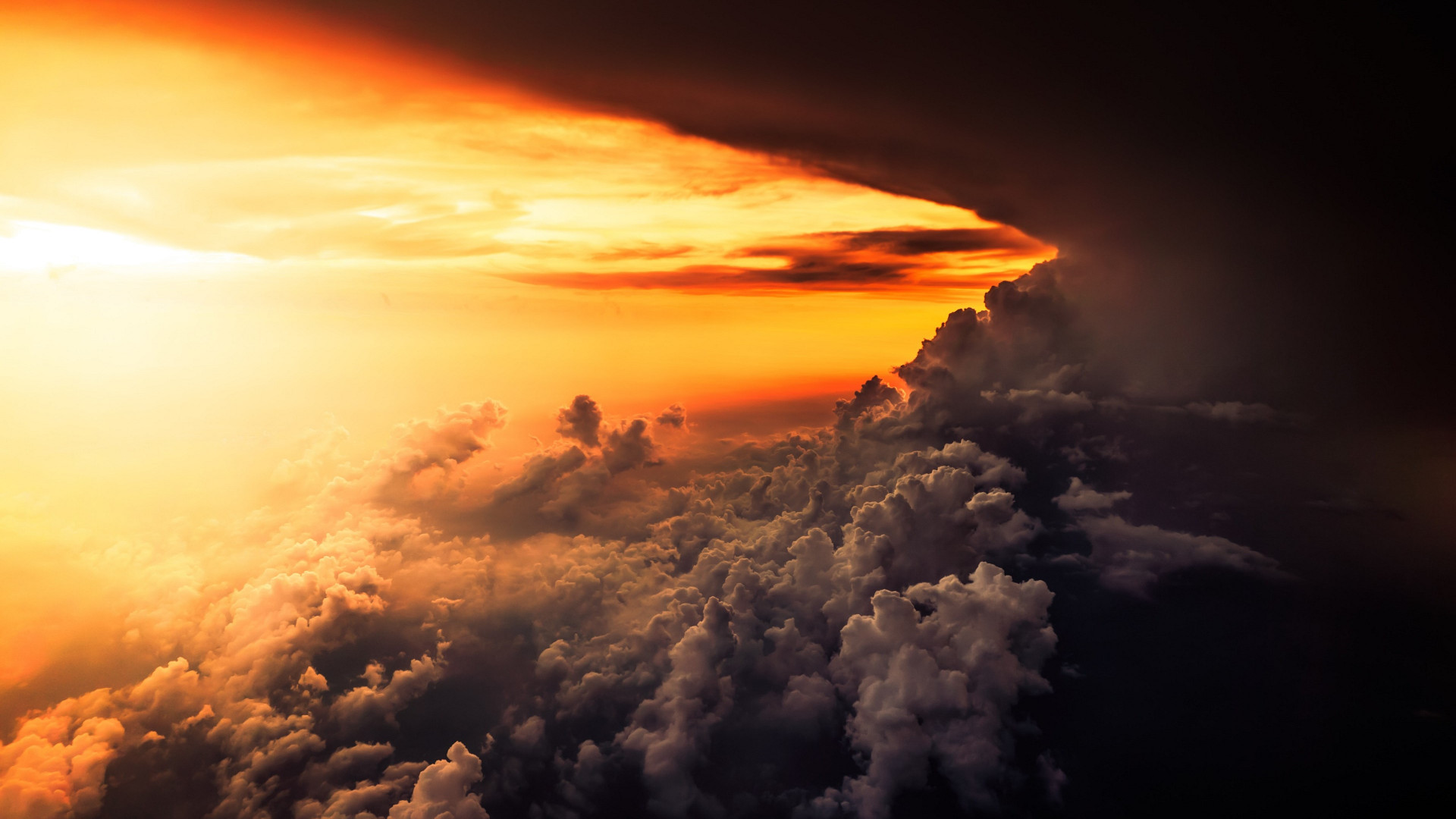 How is look the best sunset from airplane wallpaper 1920x1080