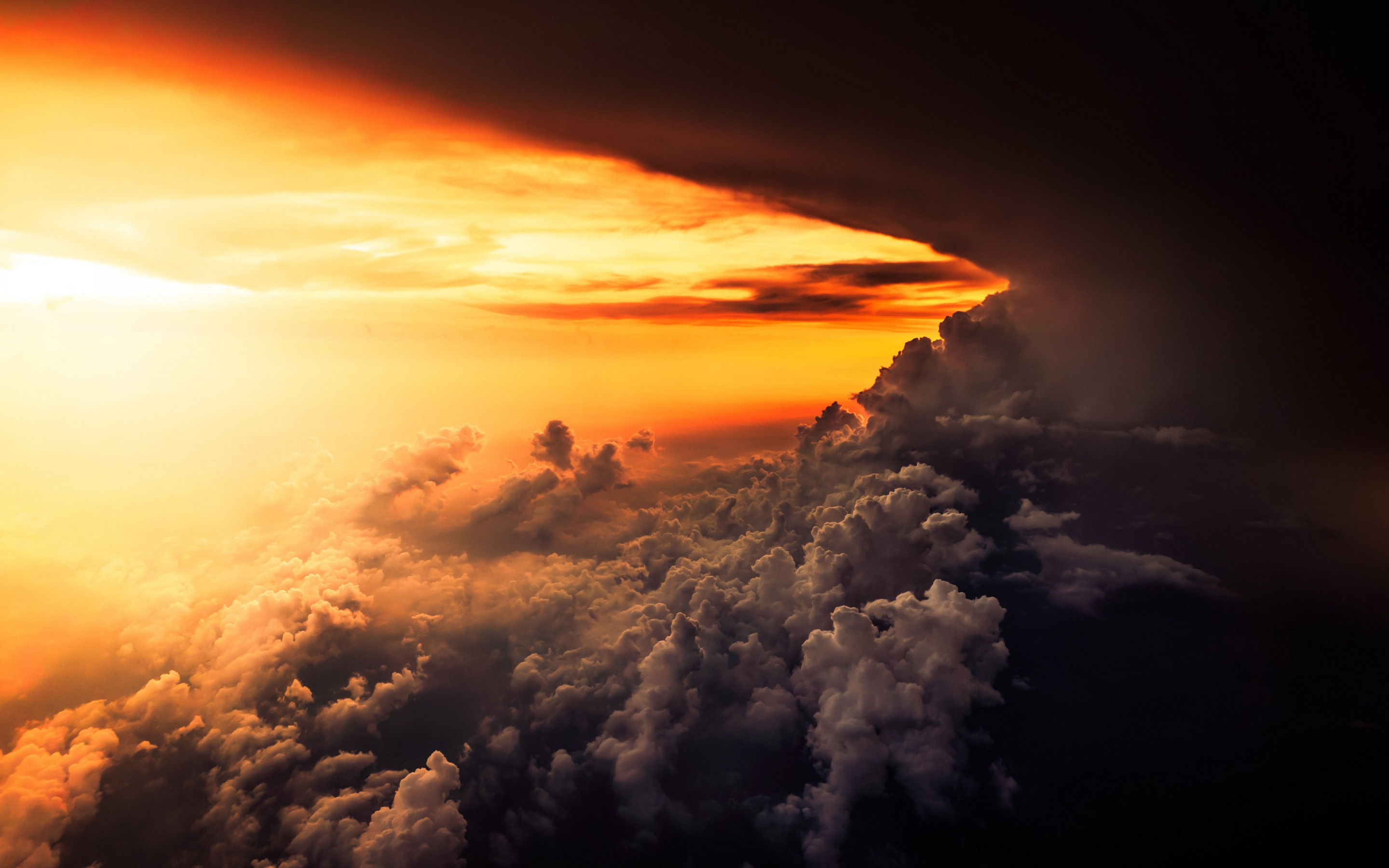 How is look the best sunset from airplane wallpaper 2880x1800