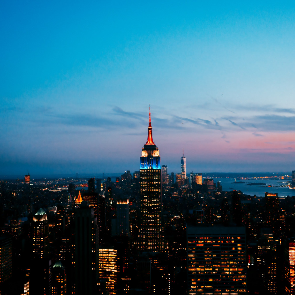 How is seen New York from Rockefeller Center wallpaper 1024x1024