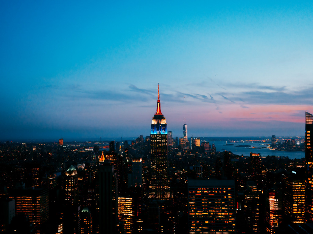 How is seen New York from Rockefeller Center wallpaper 1024x768