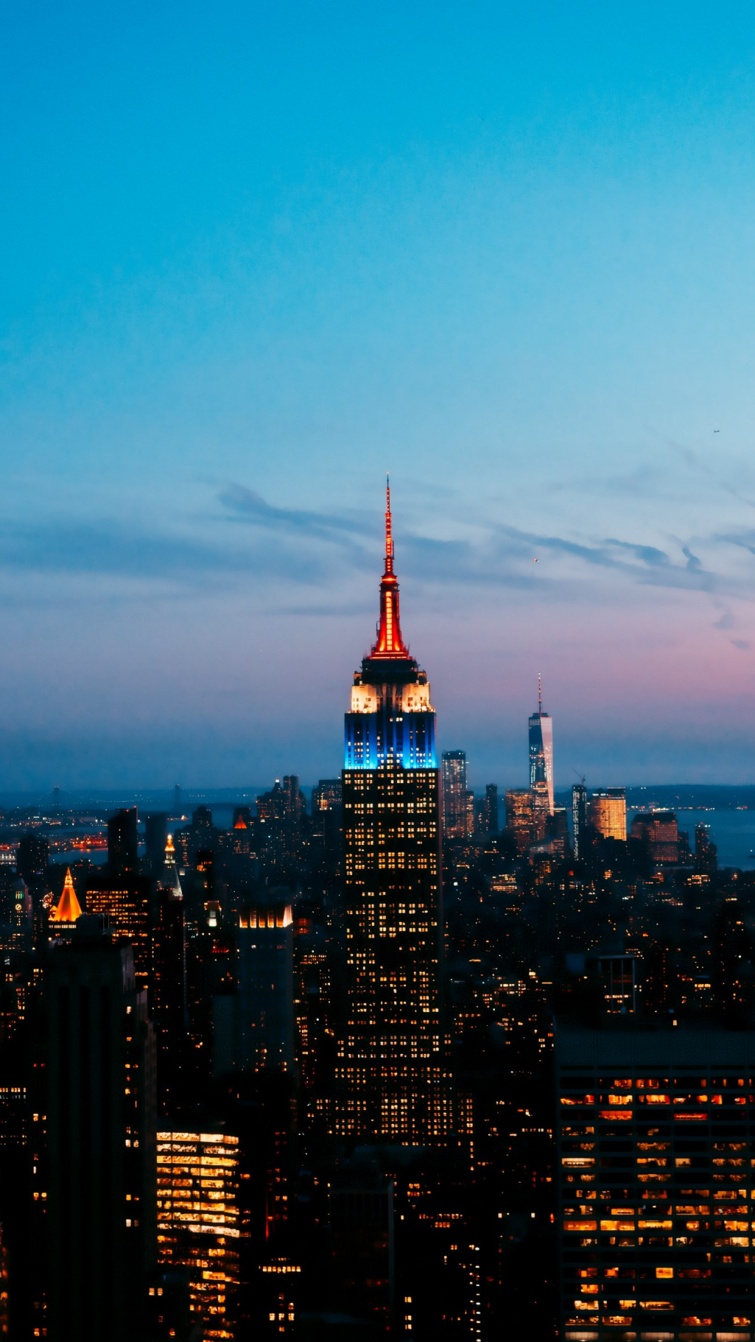 How is seen New York from Rockefeller Center wallpaper 1080x1920