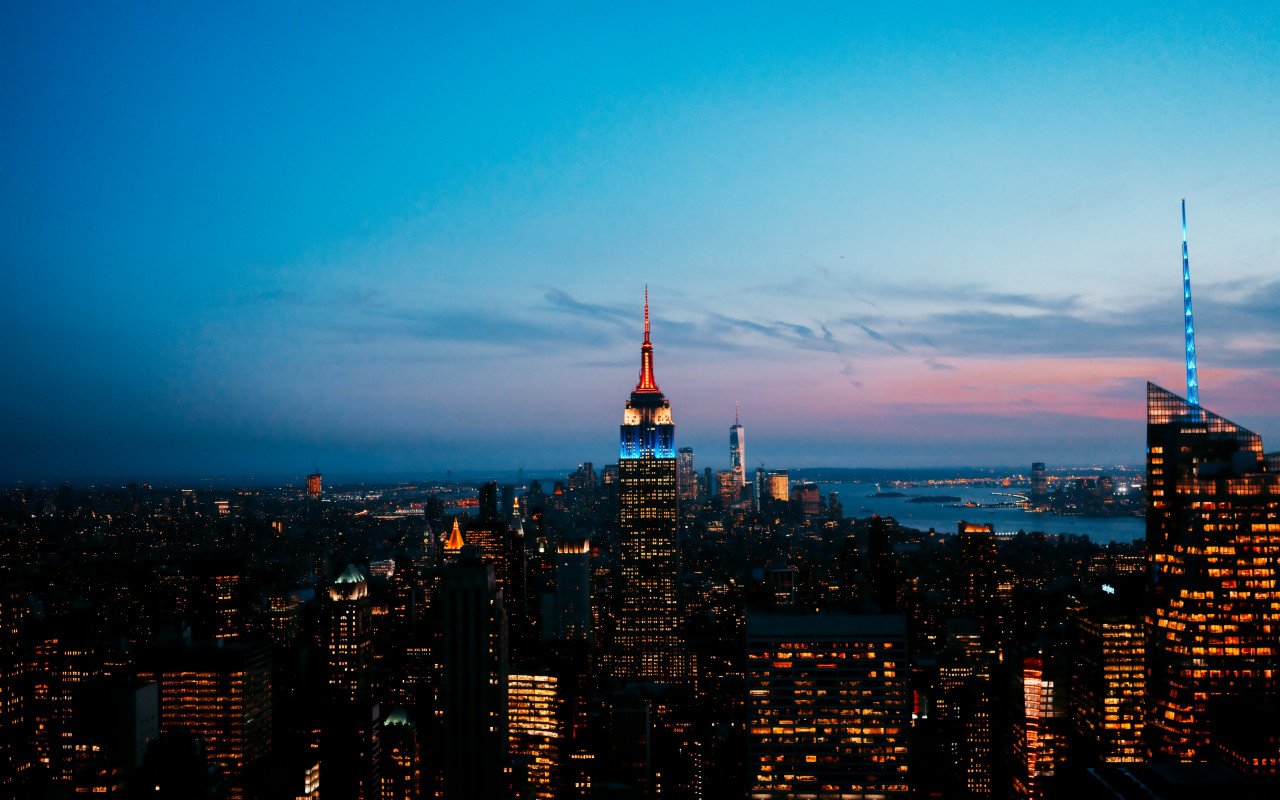 How is seen New York from Rockefeller Center wallpaper 1280x800