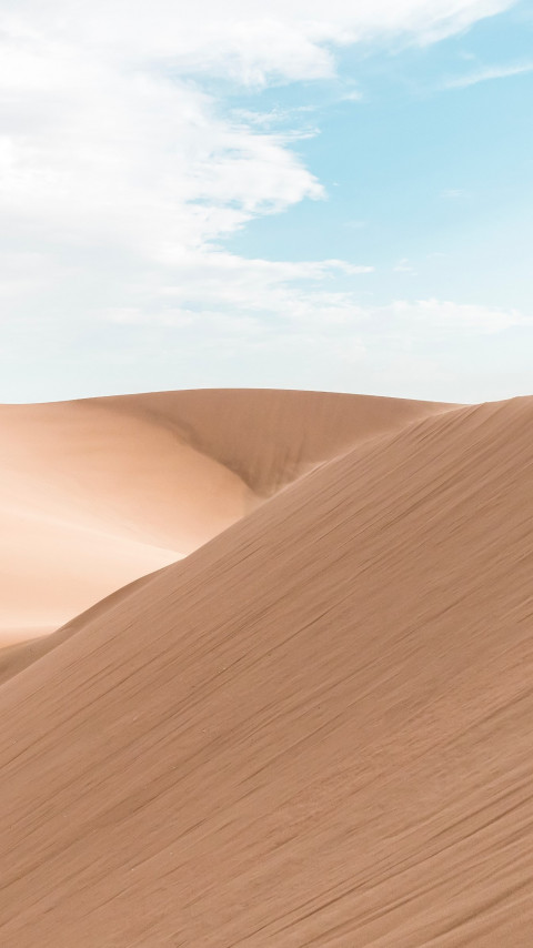 On the sand dunes from Huacachina, Peru wallpaper 480x854