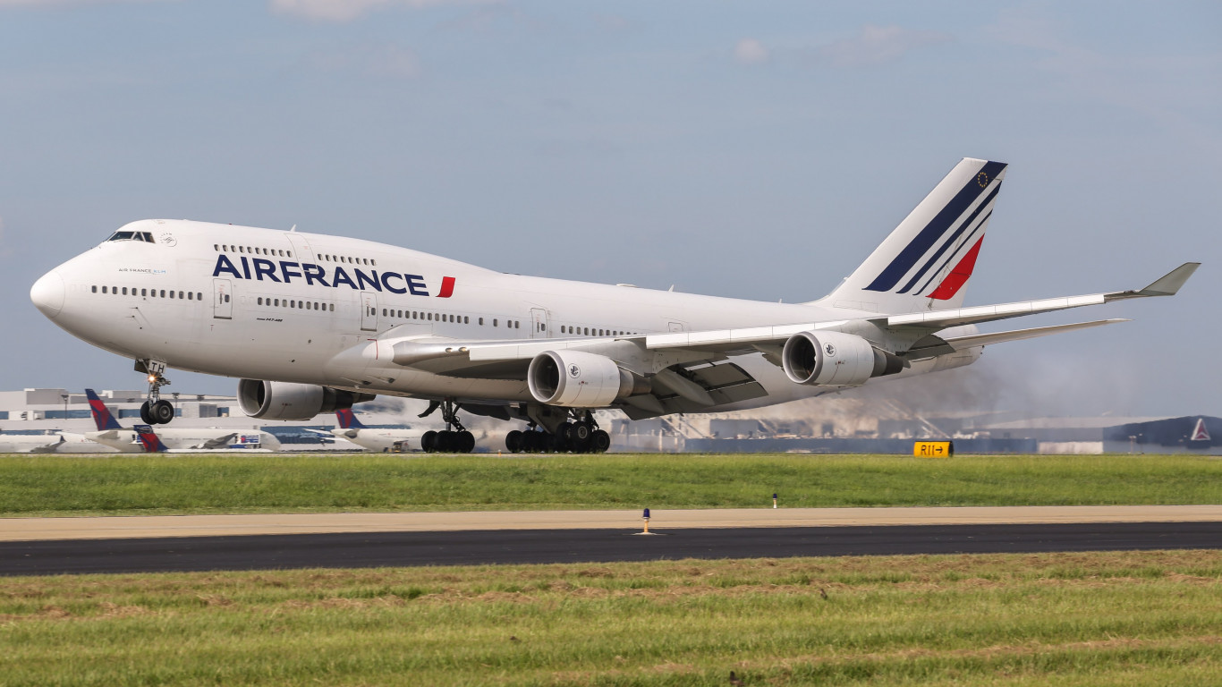 Air France Boeing 747 wallpaper 1366x768
