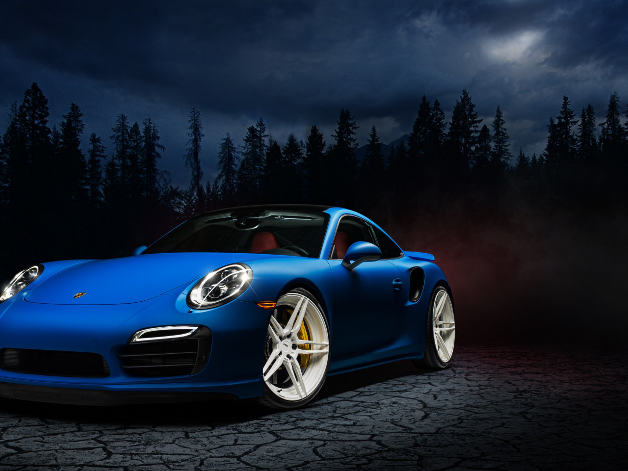 Porsche 911 blue wallpaper 1280x960