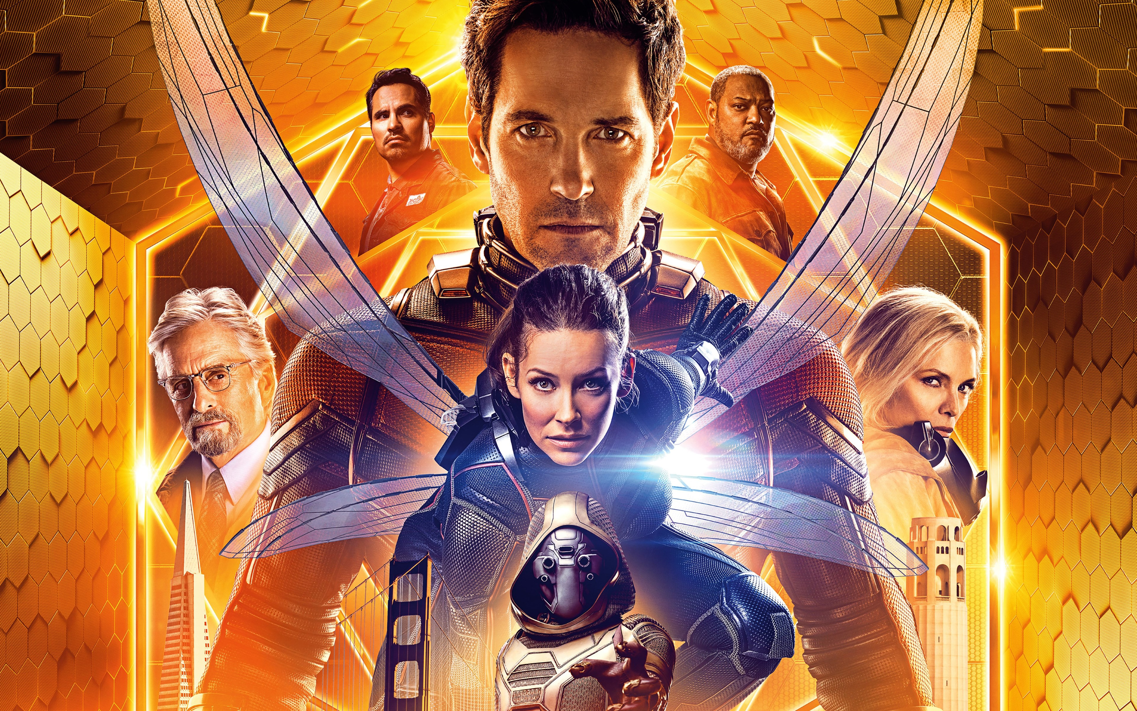 Ant Man and the Wasp poster wallpaper 3840x2400
