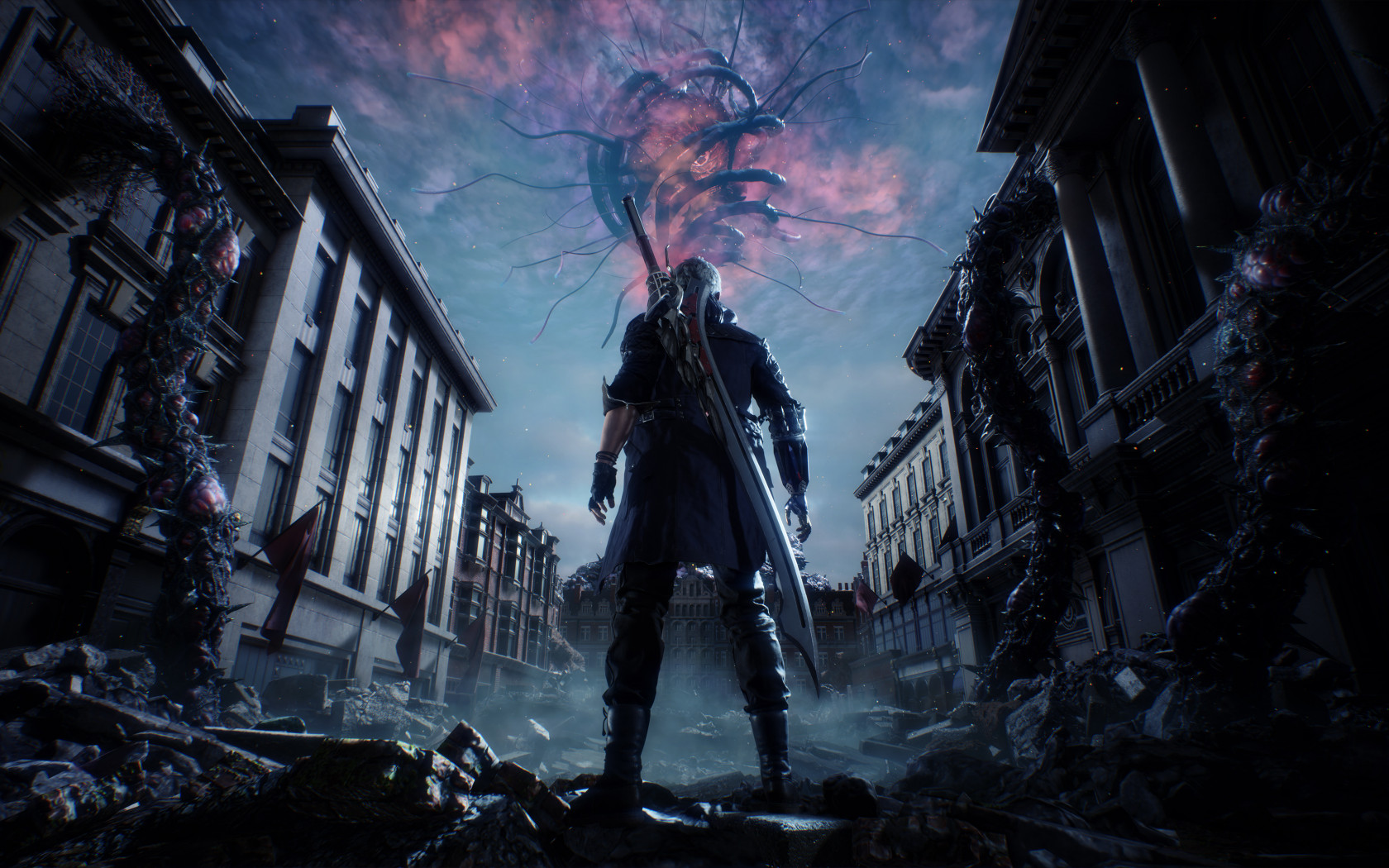 Nero from Devil May Cry 5 wallpaper 1680x1050