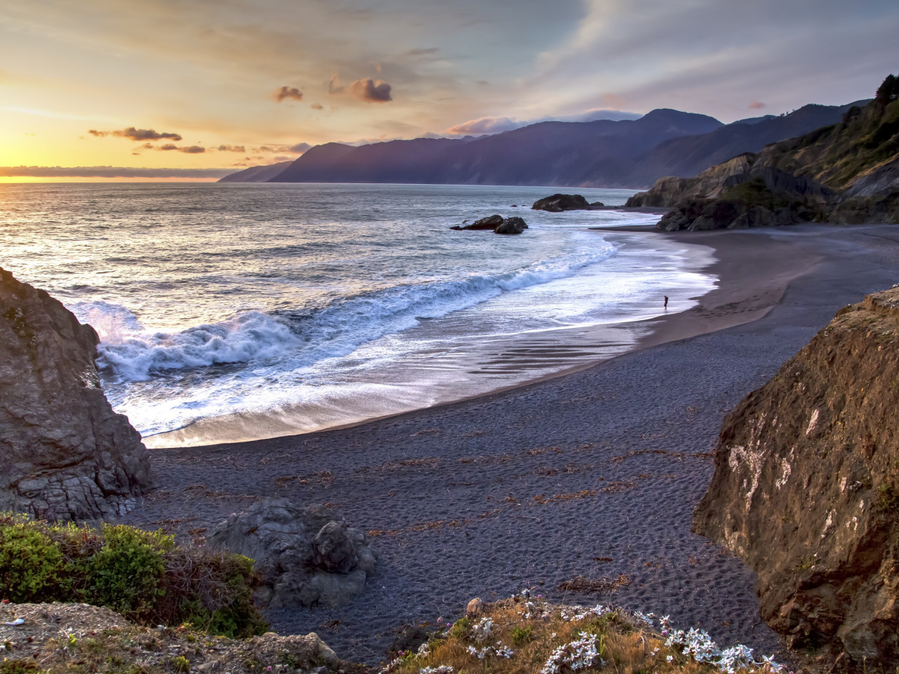 Sunset from Humboldt Coast wallpaper 1280x960