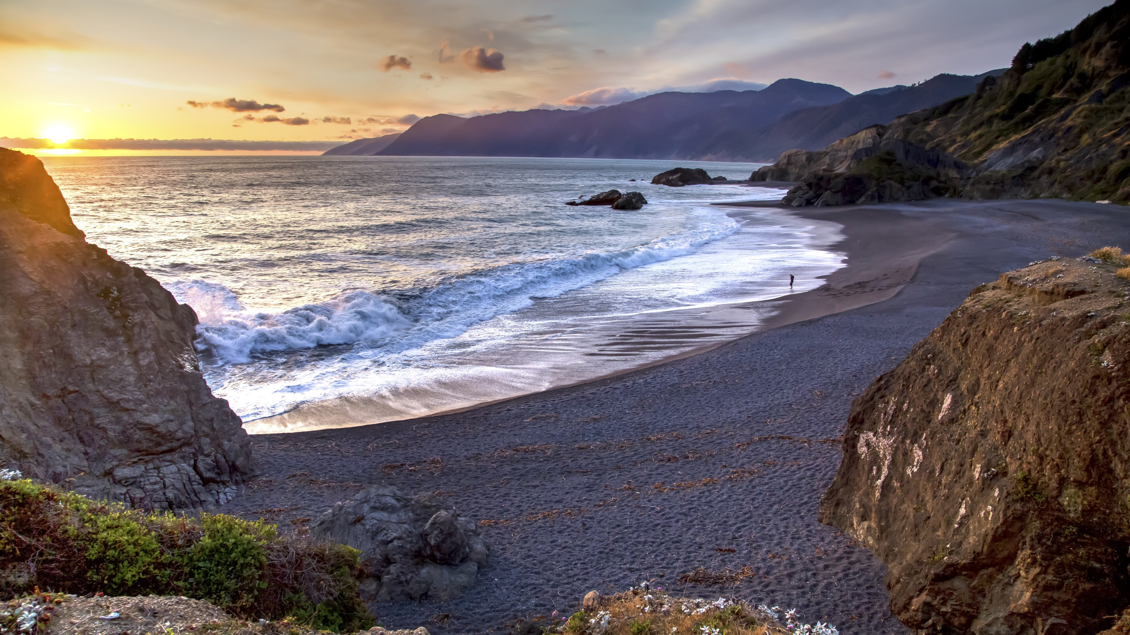 Sunset from Humboldt Coast wallpaper 3840x2160