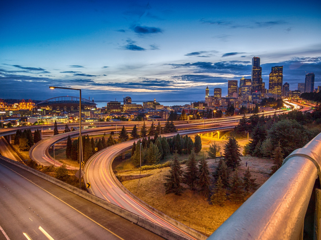 Seattle skyline wallpaper 1024x768
