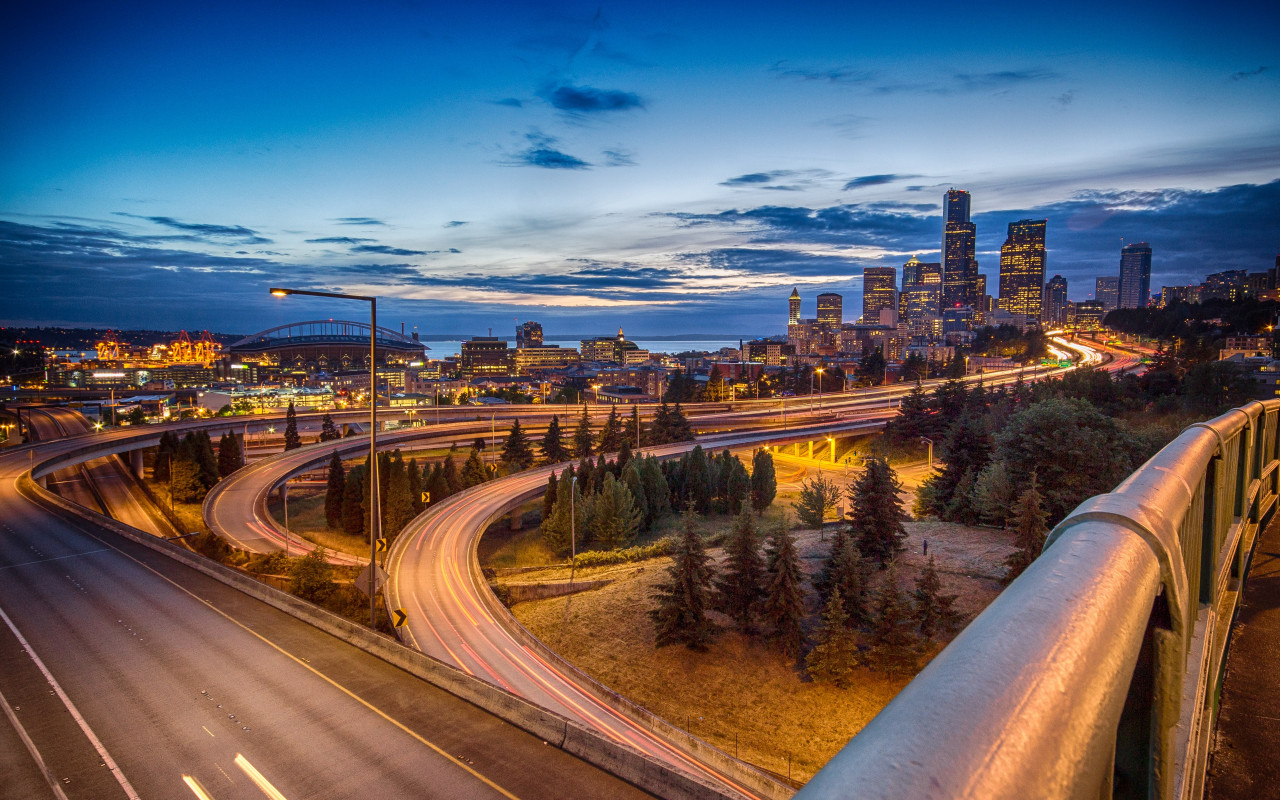Seattle skyline wallpaper 1280x800