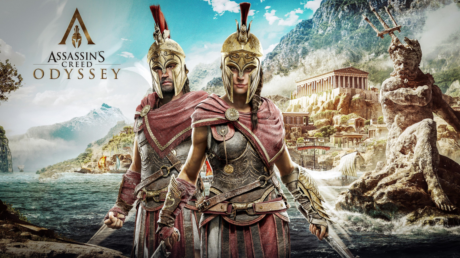 Assassin's Creed Odyssey poster wallpaper 1600x900