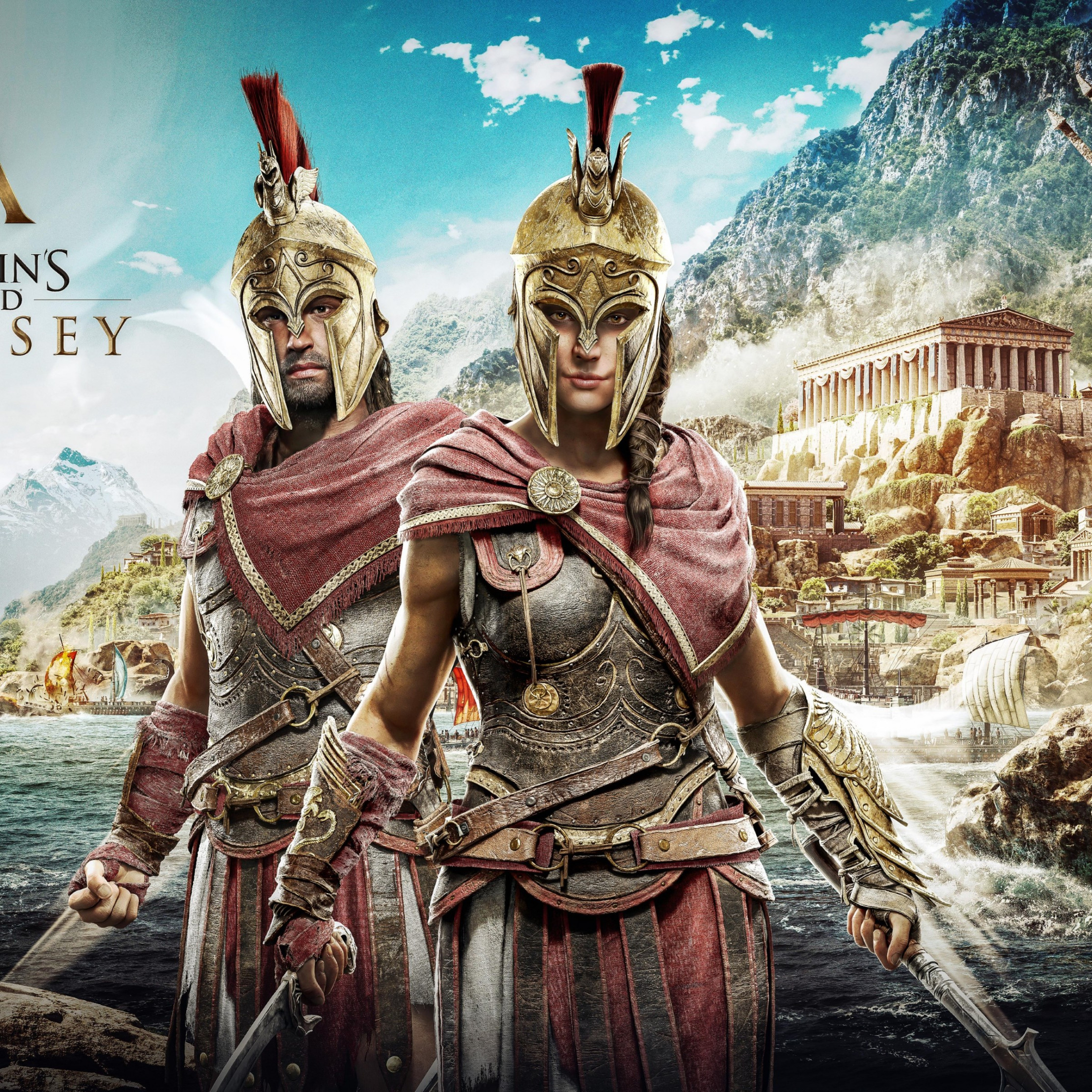 Assassin's Creed Odyssey poster wallpaper 2224x2224