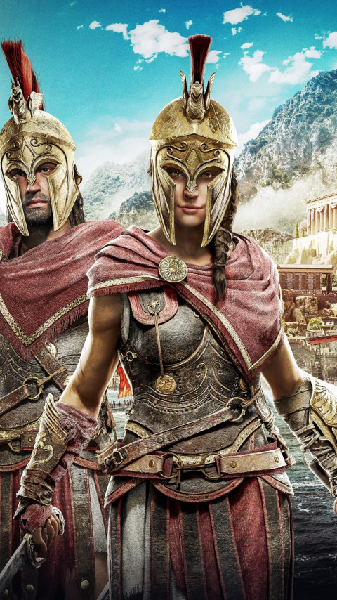 Assassin's Creed Odyssey poster wallpaper 480x854