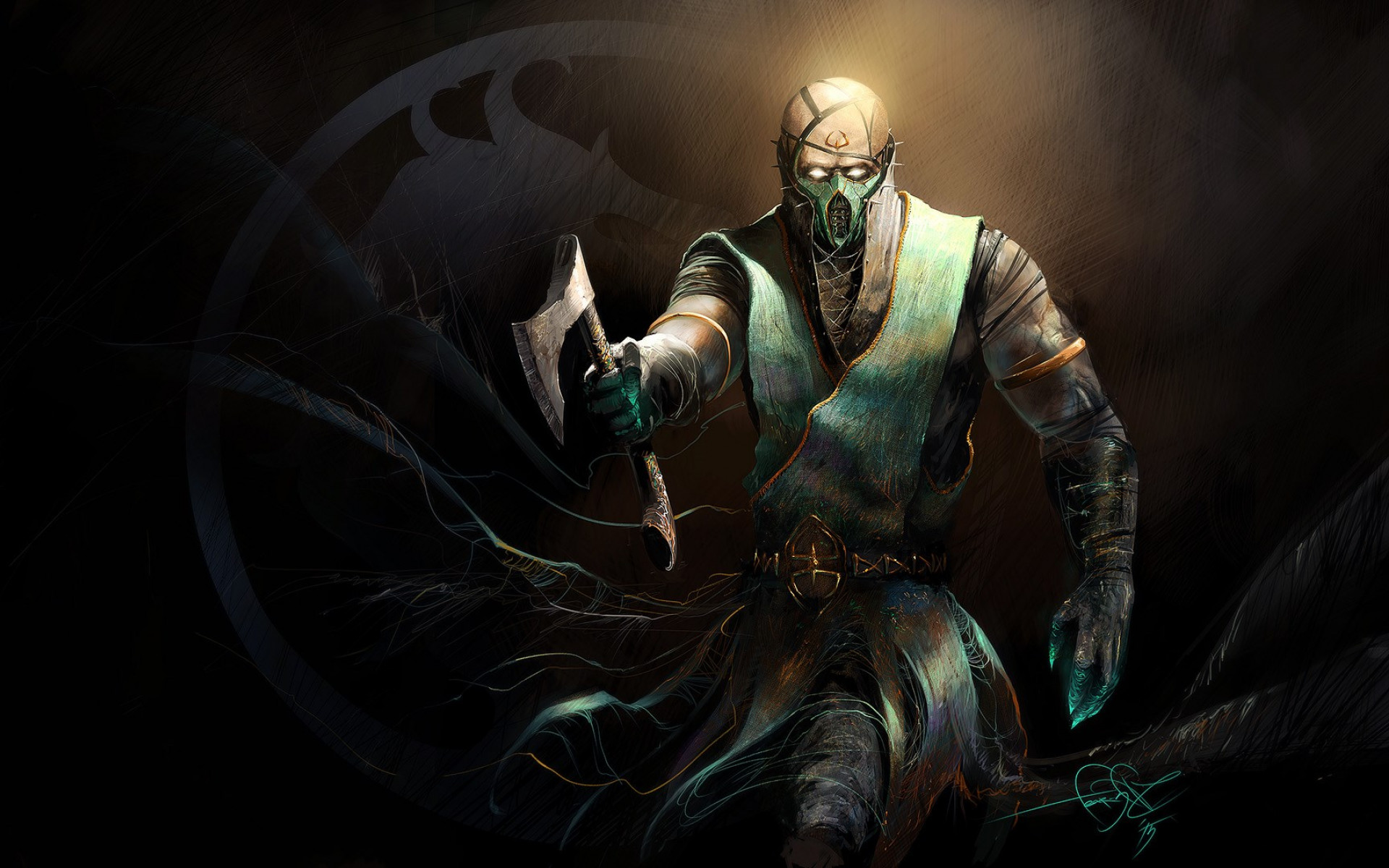 Chameleon from Mortal Kombat video game wallpaper 1280x800