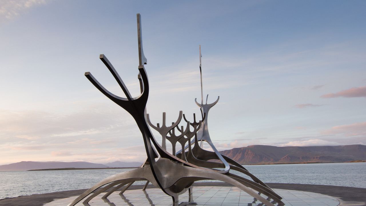 The Sun Voyager from Reykjavik, Iceland wallpaper 1280x720
