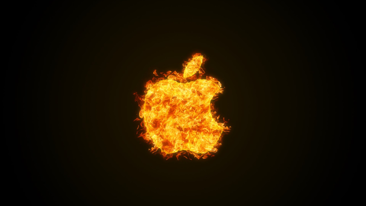 Apple fire wallpaper 1280x720