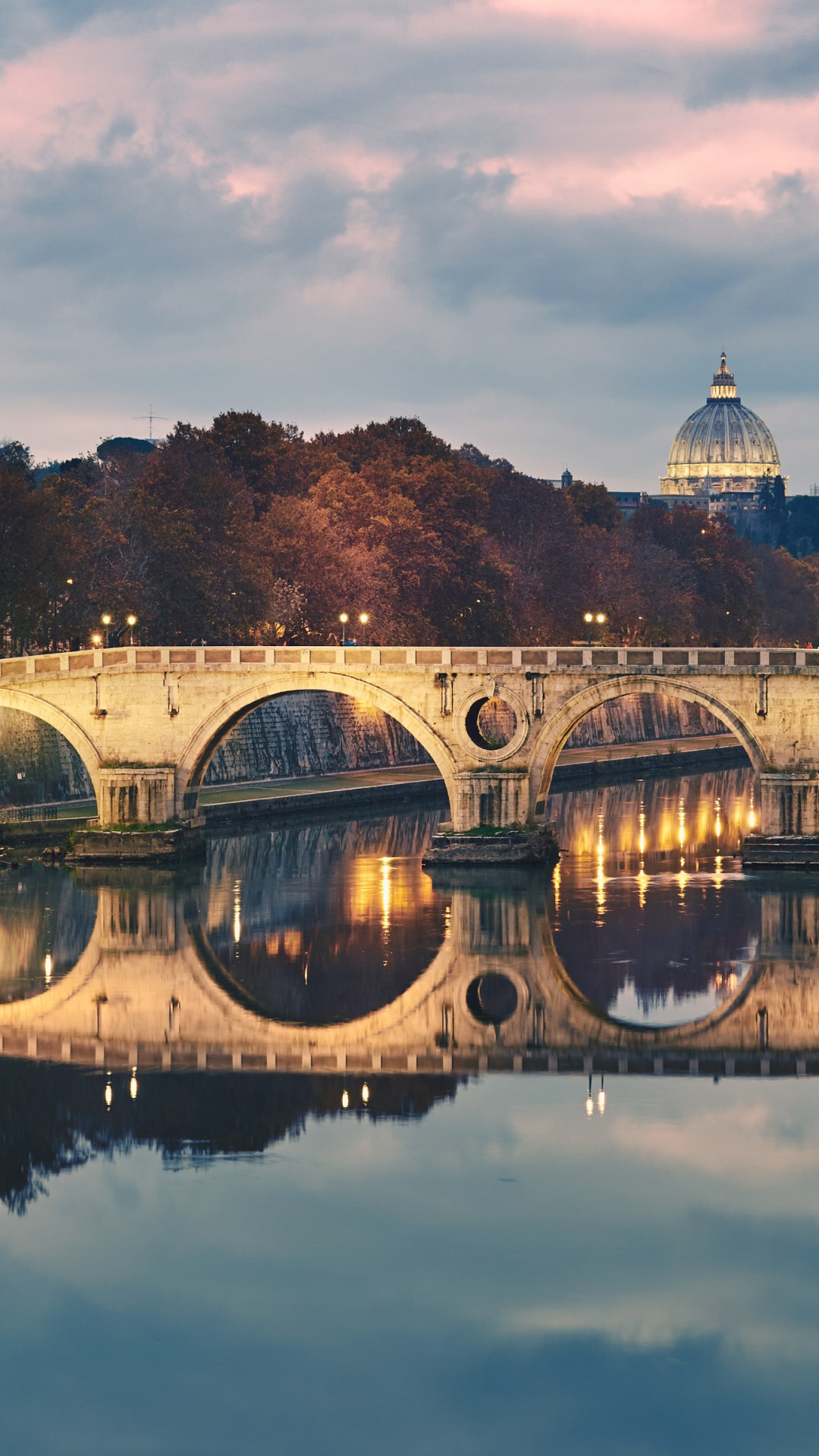 Ponte Sisto in Rome, Italy wallpaper 1080x1920